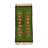 Tapis de table mural en kilim en laine Pologne années 1970