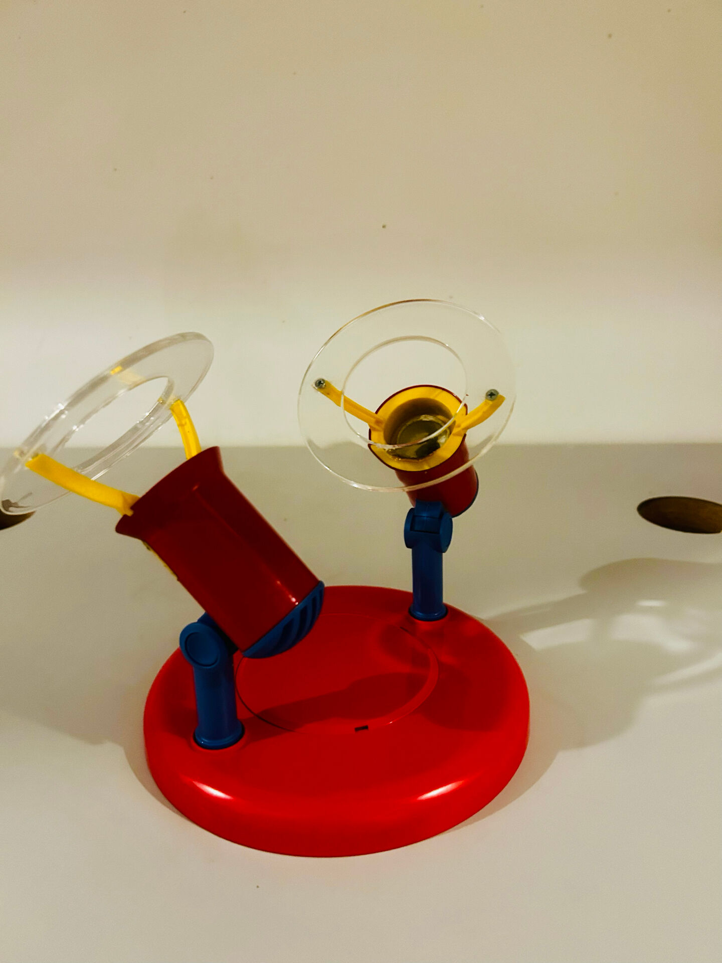 Brilliant Red & Blue Vintage Ceiling Light 1980s Germany