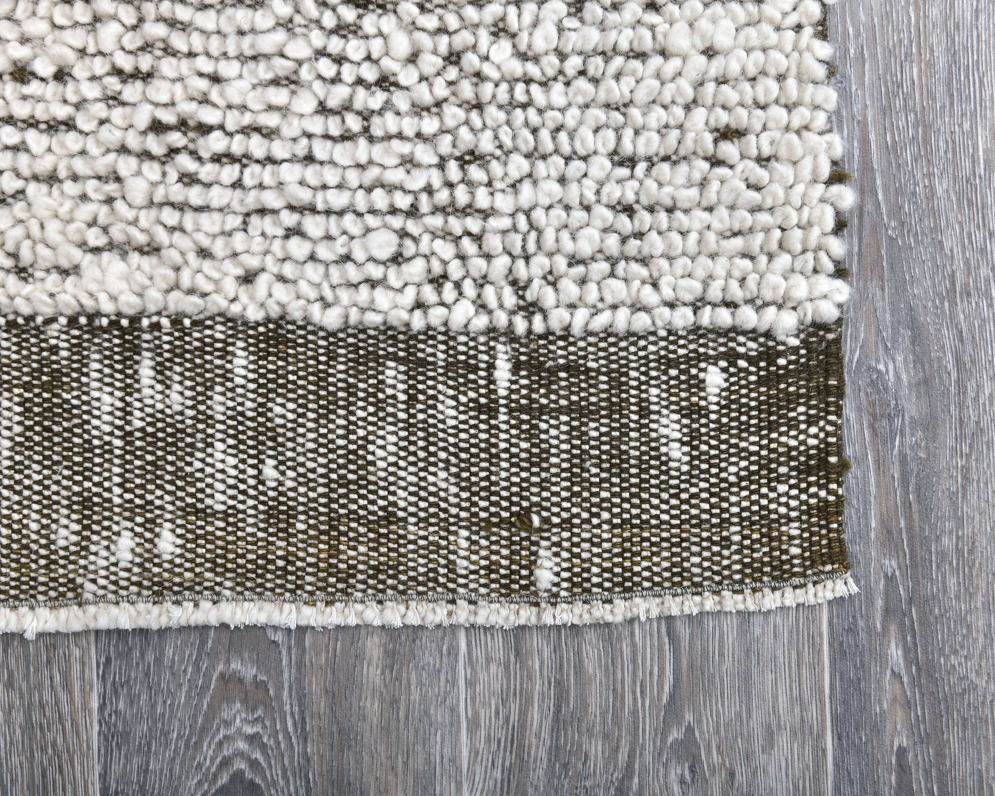 2x7 Green White Turkish Vintage Runner Rug 66x231Cm