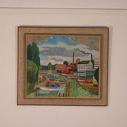 Original Swedish Oil on Panel – “Motif from Sundbyberg” by John Carlson