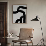 Abstract lines giclee print, 50x70cm