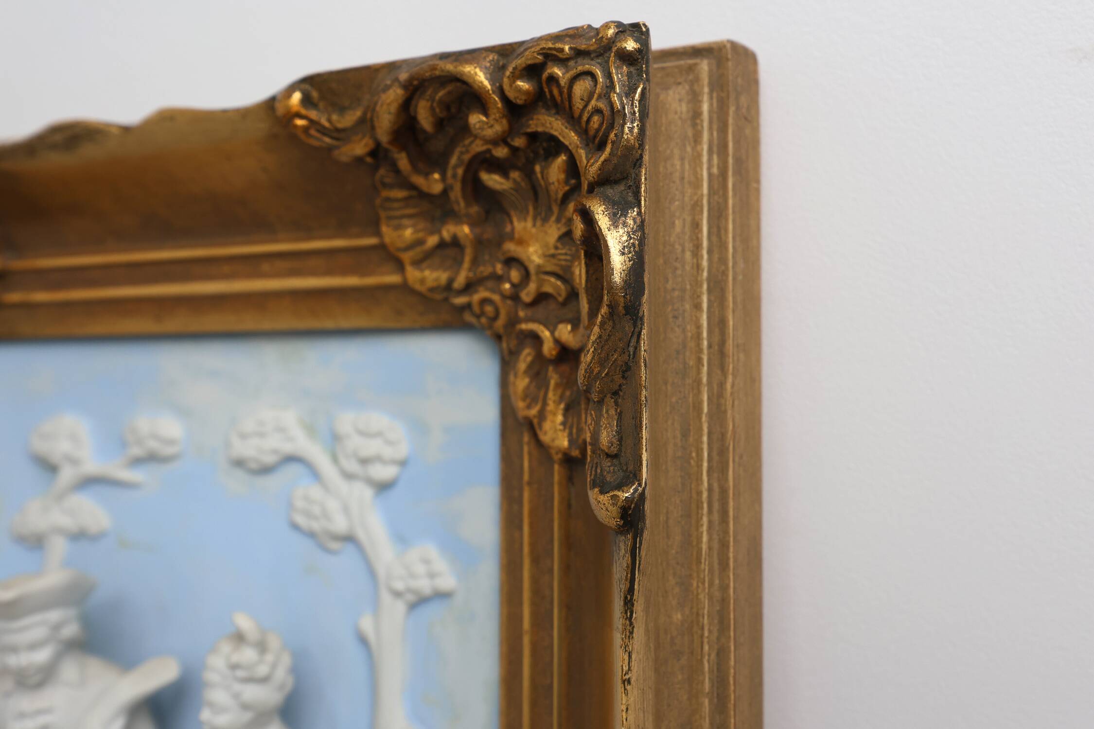 Porcelain Wall Art in Baroque style by Alt Meissen, Germany 1950s