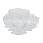 10 verres à eau en cristal de daum vers 1970