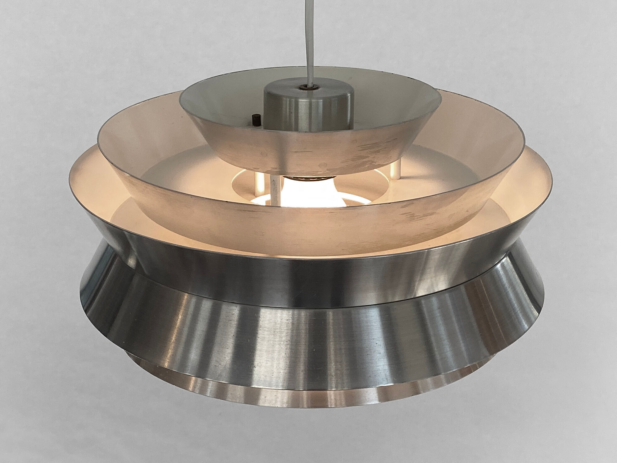 Pendant light "Trava" by Carl Thore for Granhaga Metallindustri. Sweden 1960s.