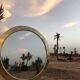 Lot de 4 miroirs ronds en laiton poli – Artisanat marocain – Style vintage
