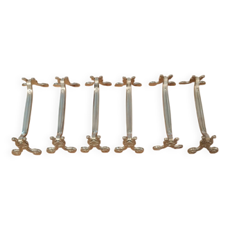 Christofle silver metal knife holders