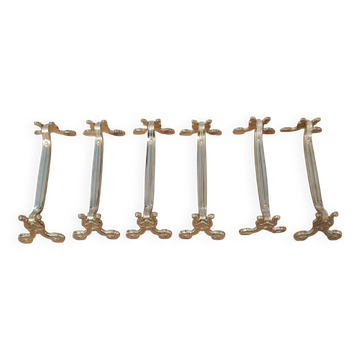Christofle silver metal knife holders