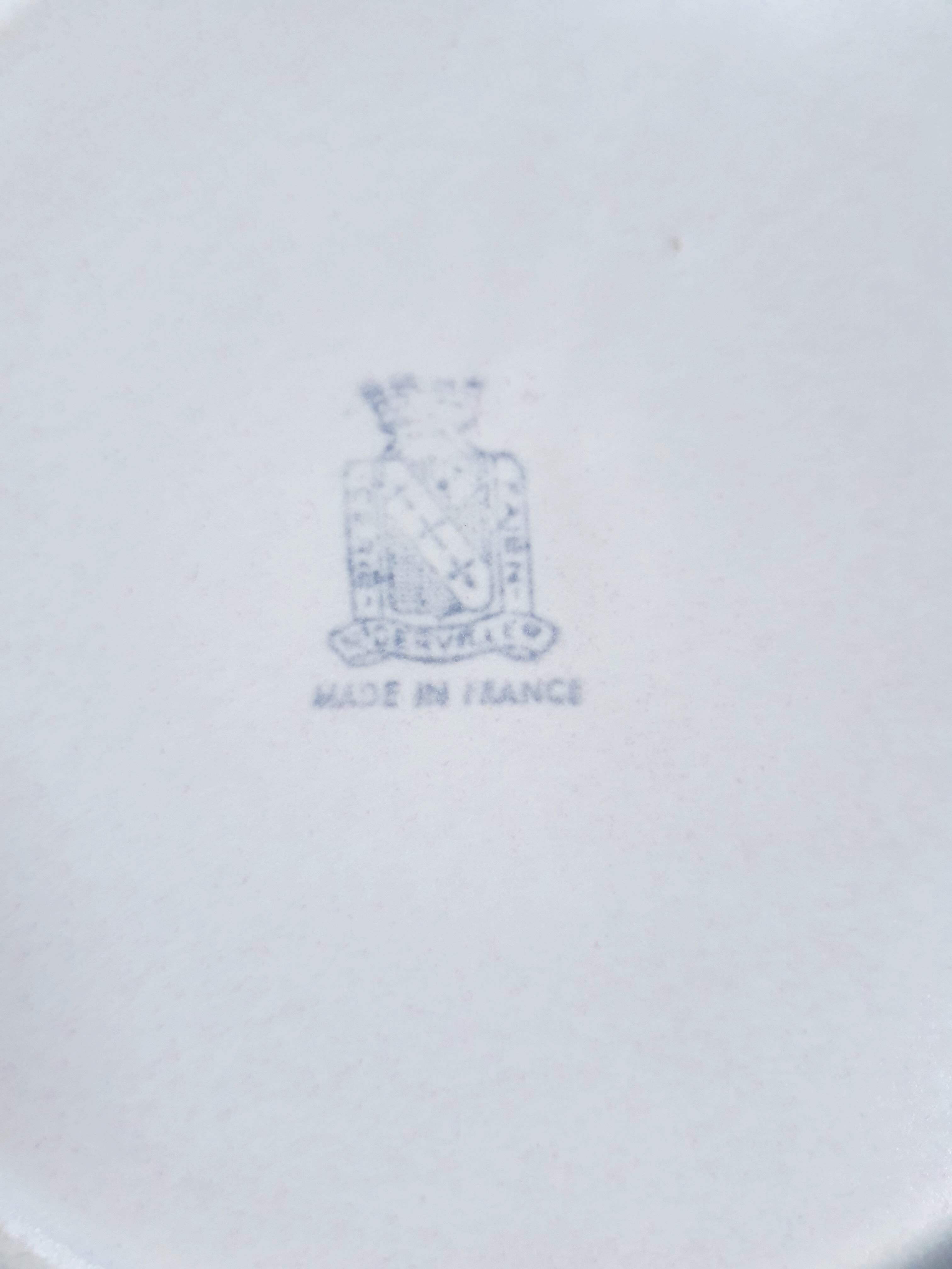 Service plates Feather NIDERVILLER vintage