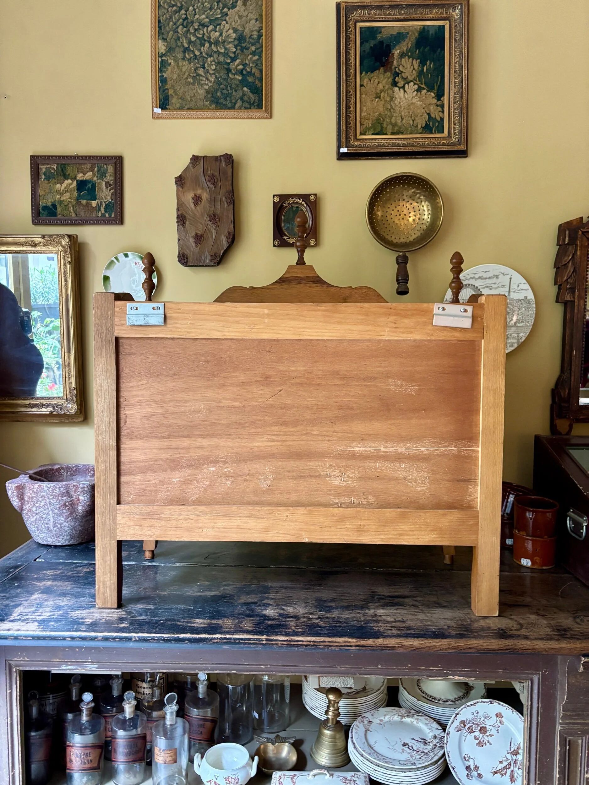 Provençal wooden bread bin