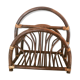 Vintage magazine holder in rattan and bamboo