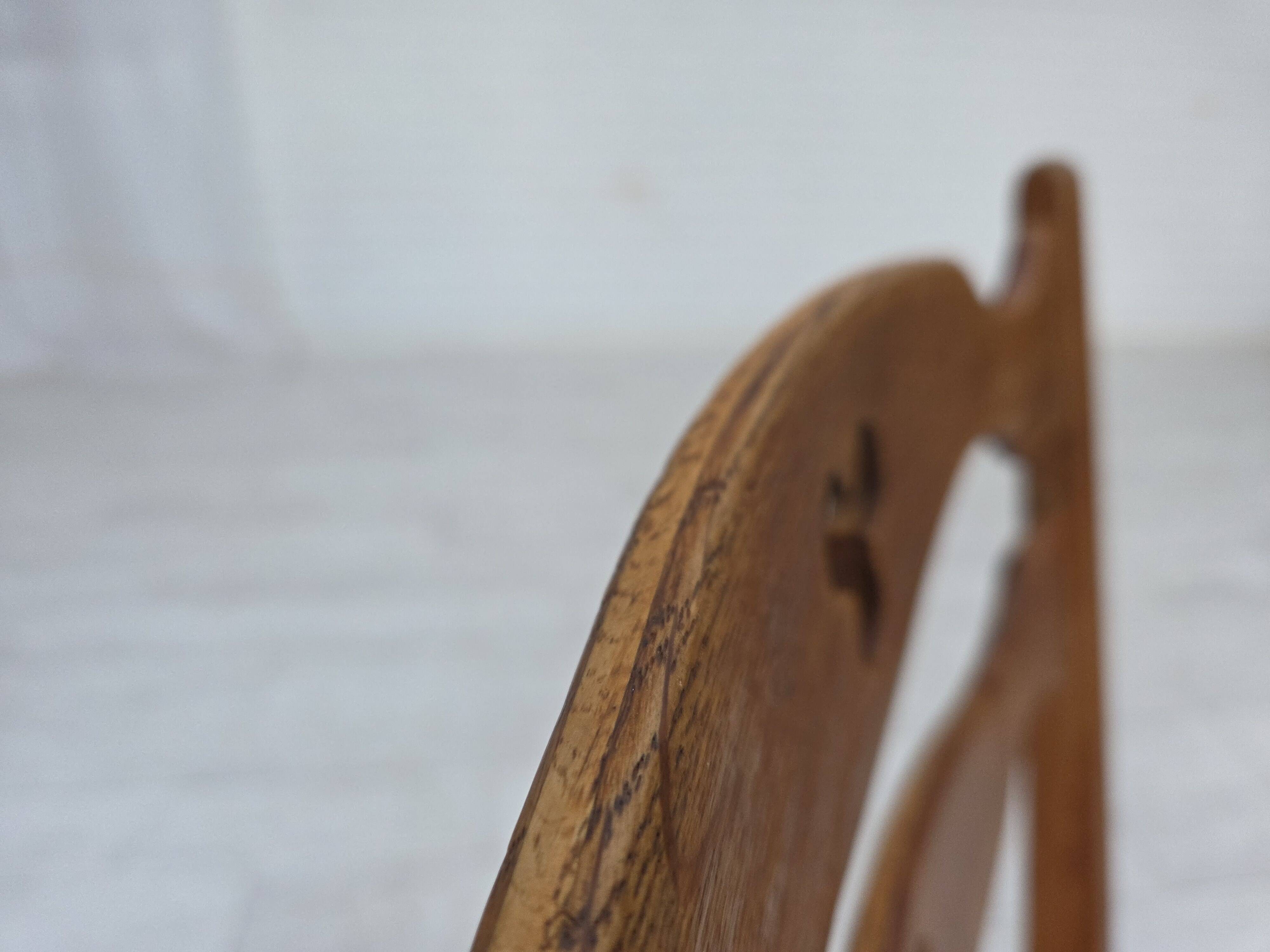 1960s, set of 4 pcs Danish dining chairs, furniture wool, solid oak wood.