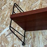 60s 70s teak string shelf module by Kajsa & Nils “Nisse” Strinning Sweden 60s