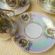 Set of 5 coffee cups in Limoges porcelain