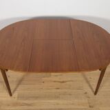 Mid-Century Teak Dining Table and Chairs Set by Hans Olsen for Frem Røjle, Denmark, 1950s, Set of 5