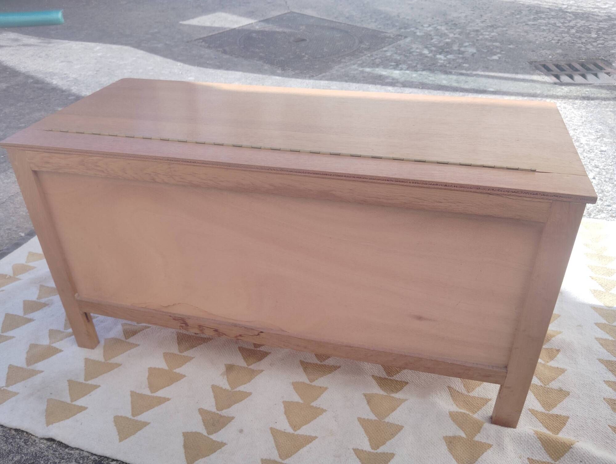 Vintage wicker toy chest