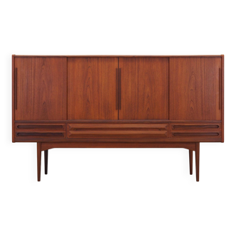 Teak highboard, Danish design, 1960s, production: Denmark