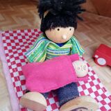 Vintage wooden dollhouse