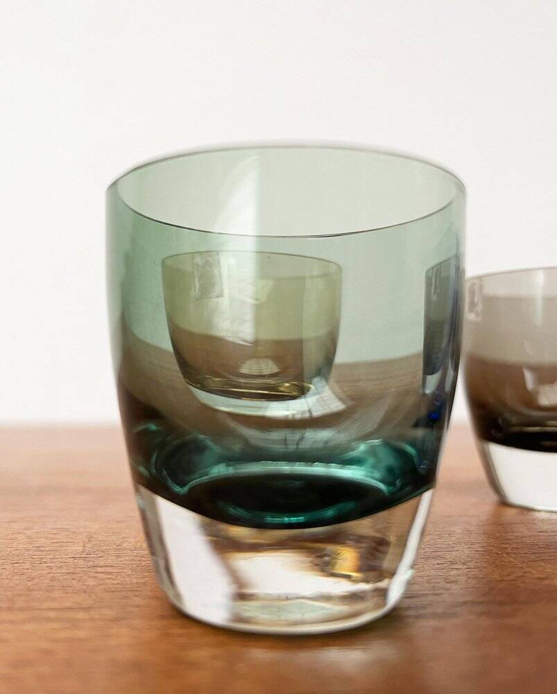 Coloured Space Age shot glasses by Gral, mid-century German, 1960s, set of 5.