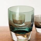 Coloured Space Age shot glasses by Gral, mid-century German, 1960s, set of 5.