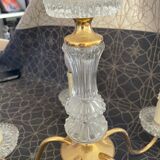 Lustre cinq branches doré laiton