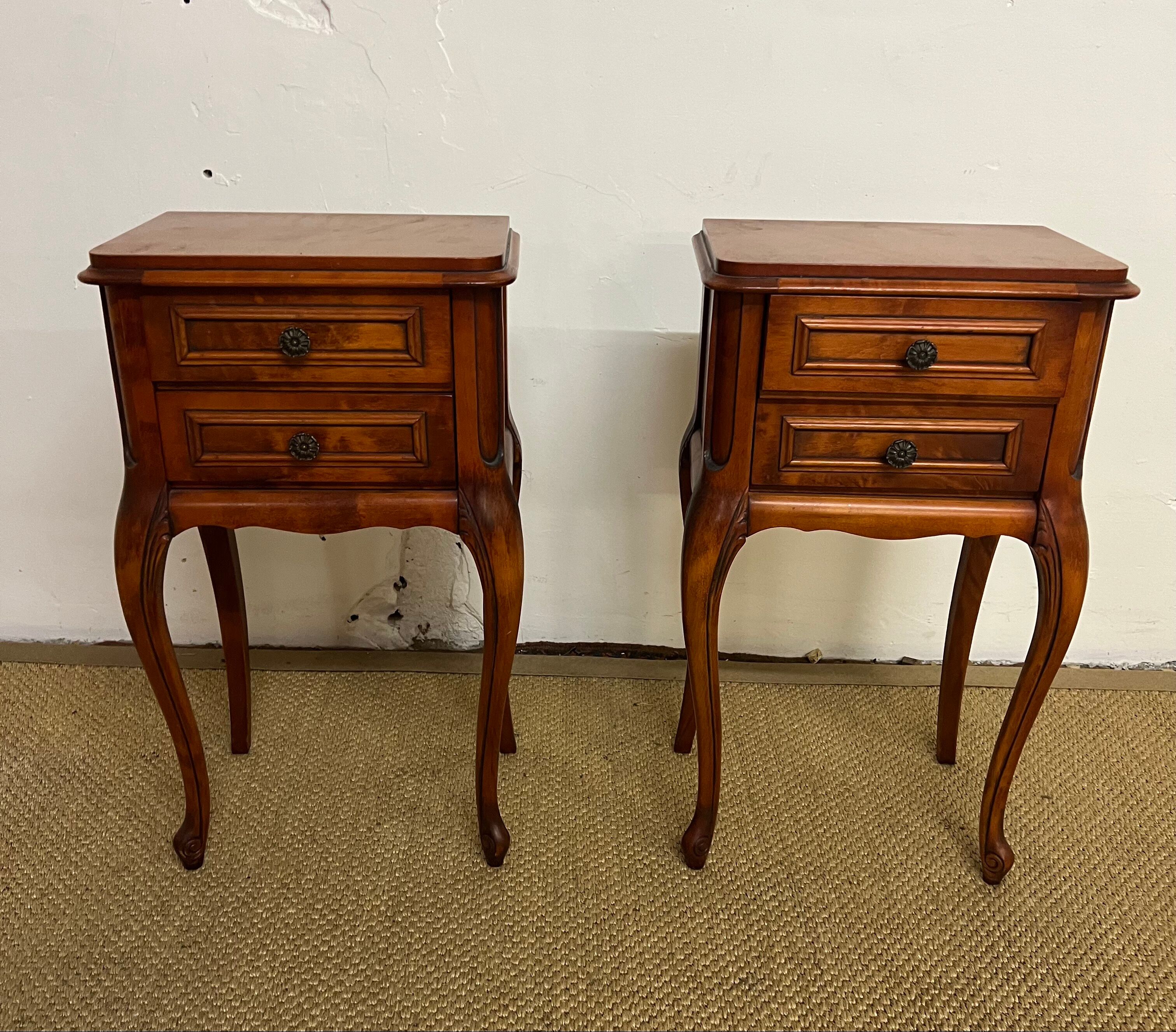 Pair of Louis XV style bedside tables
