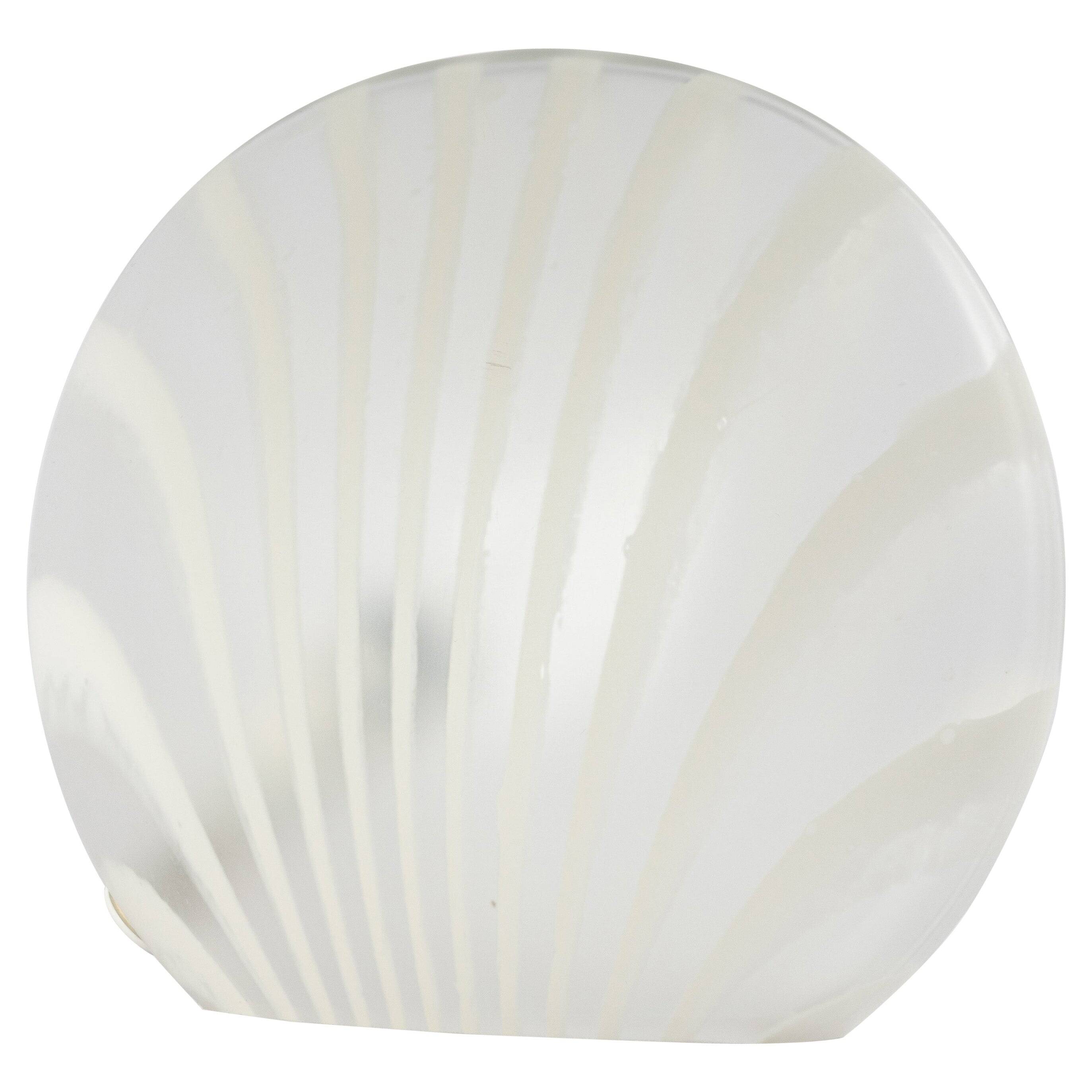 lampe de table en verre motif zèbre Peill & Putzler, Allemagne, années 1970