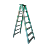 Wooden workshop folding stepladder