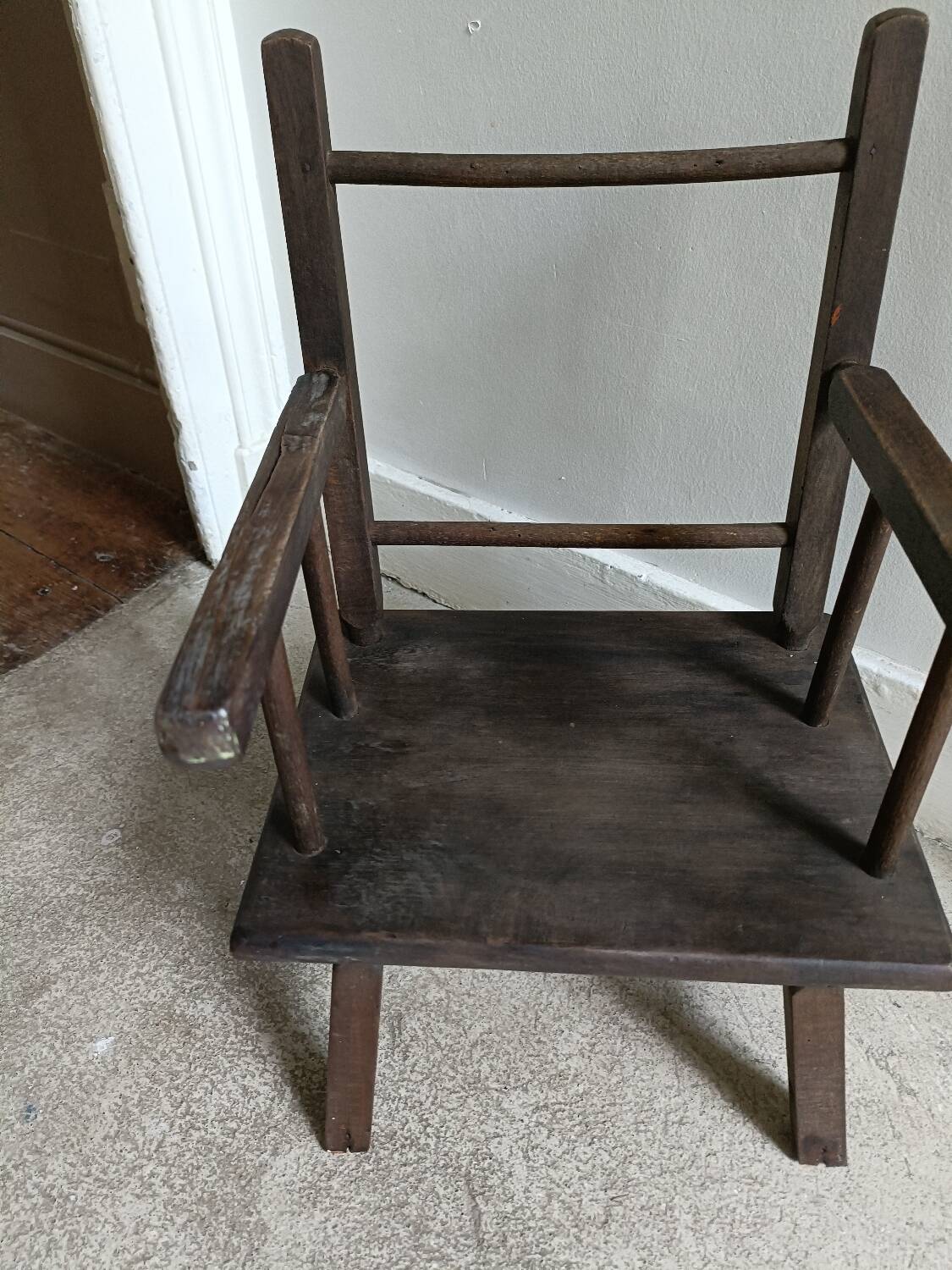Antique doll's chair