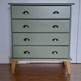 Commode scandinave vert forêt