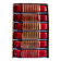Art Deco knife rests (x6) – Red and gold glass, geometric