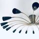 Sputnik 18-Arm Ceiling Lamp from Kaiser Leuchten, Germany, 1950s
