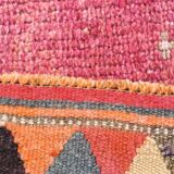 Super Soft Pink Turkish Vintage Runner Rug, 95x337Cm