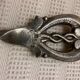 Old pewter service cutlery