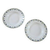Set of 2 soup plates 6502 from Ste Amandinoise