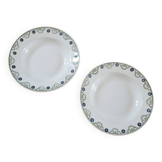 Set of 2 soup plates 6502 from Ste Amandinoise