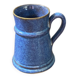 Blue stoneware pitcher