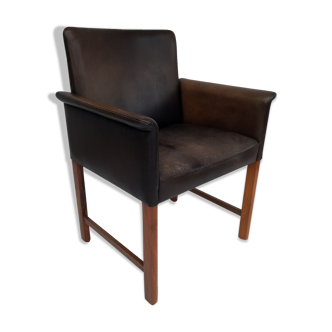 Danish conference chair by Hans Olsen, 60´s, original leather, solid rosewood