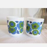 4 vintage Mugs Arcopal lotus