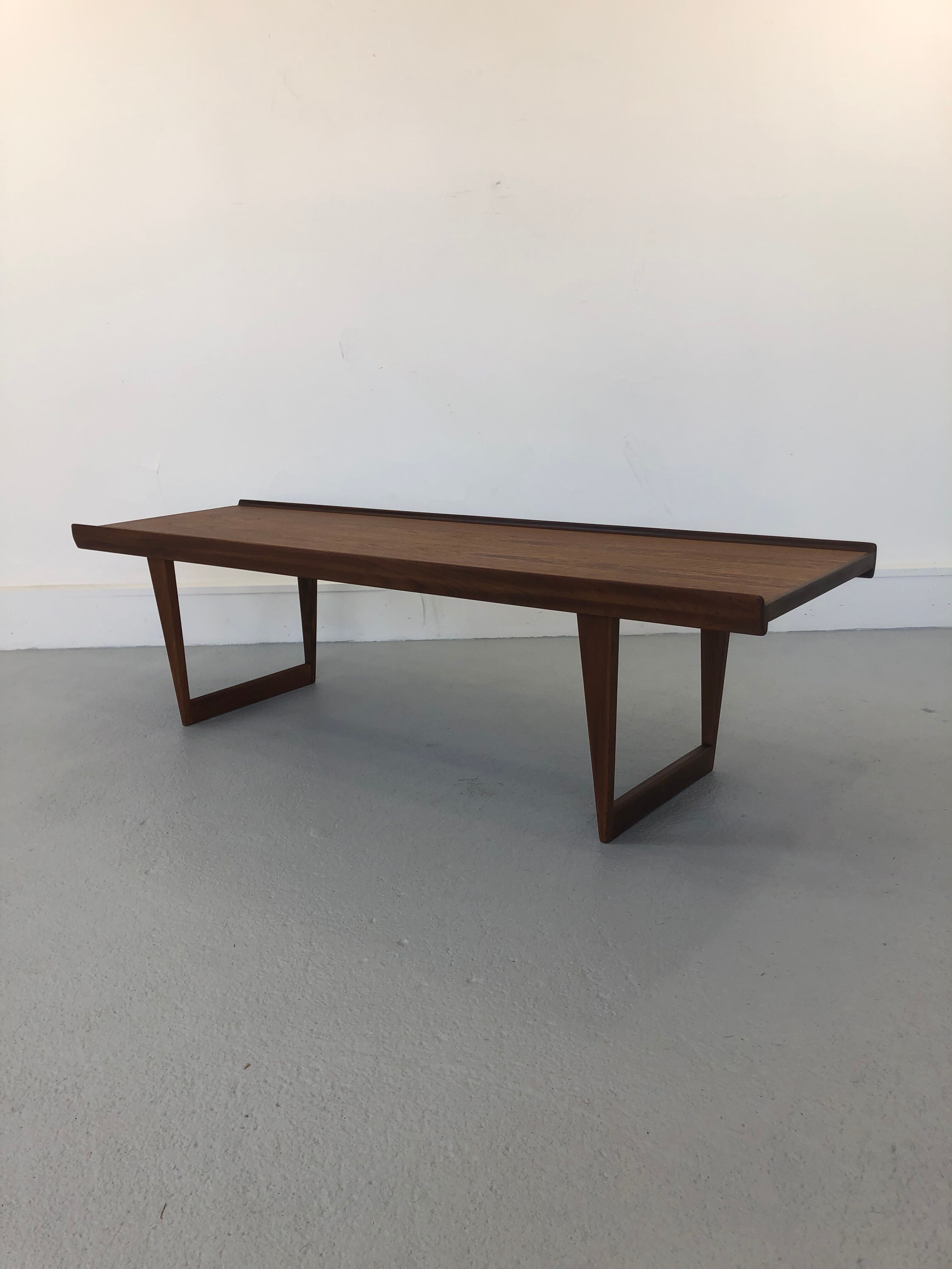 Mid-Century Danish Teak Coffee Table by Peter Løvig Nielsen for Løvig, 1960s