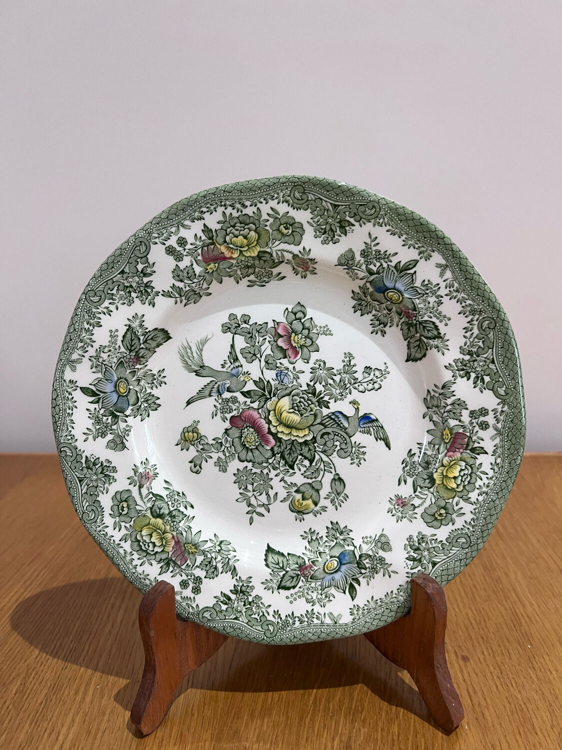 5 dessert plates enough oriental phesants