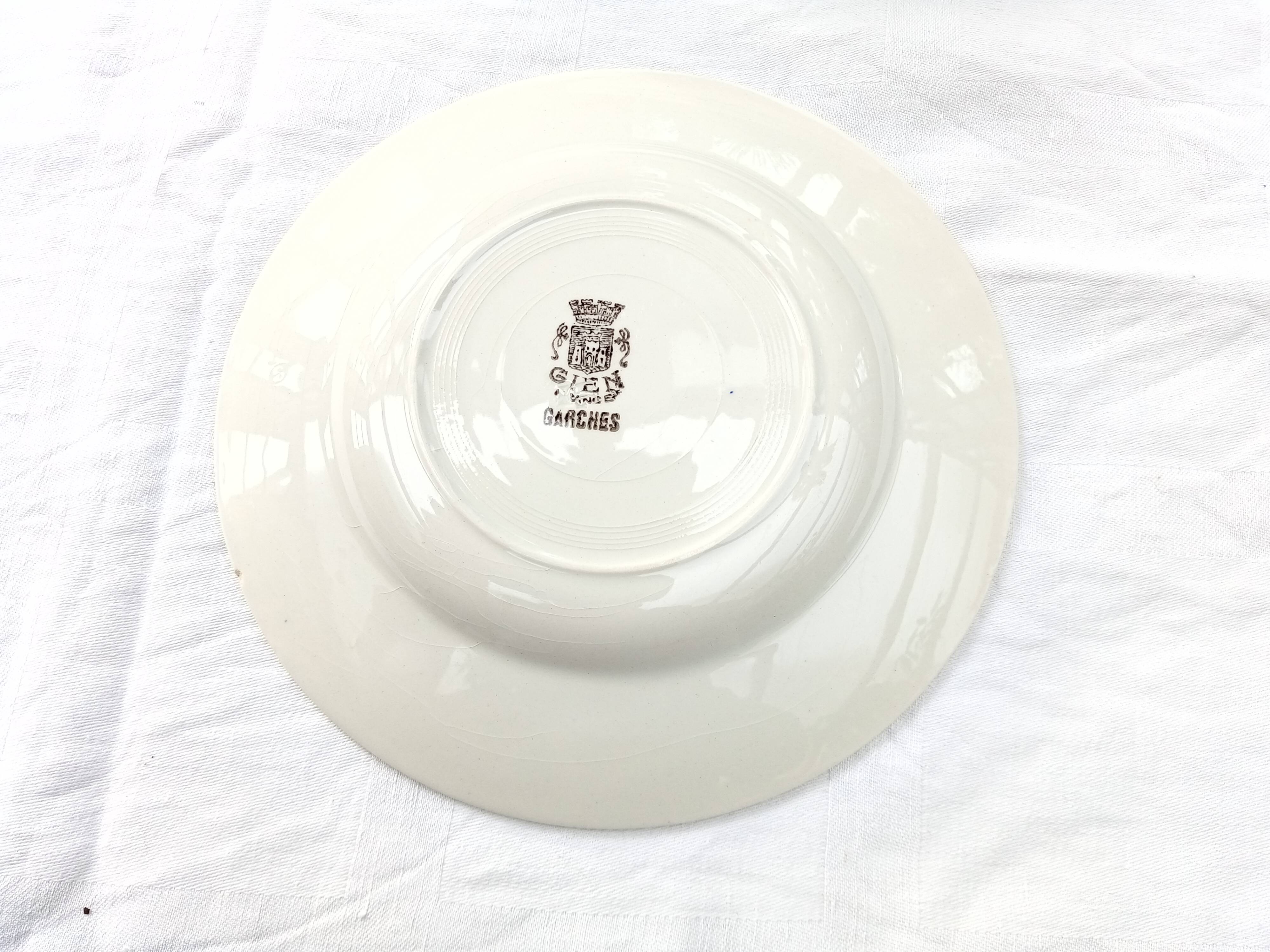 4 assiettes à dessert Gien