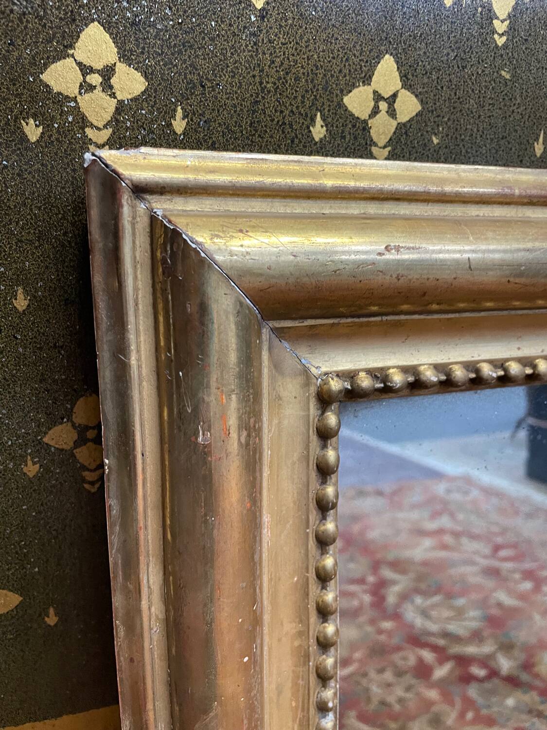 Louis XVI mirror with gold leaf