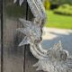 Venetian mirror with fretwork in colorless Murano glass circa 1880
