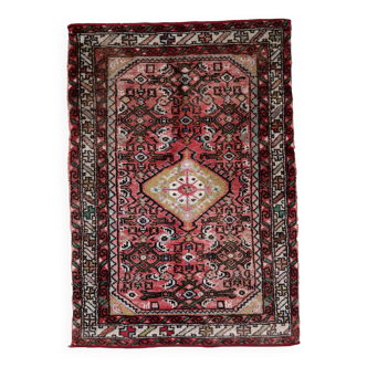 Tapis Hamadan fait main en laine, années 1970
