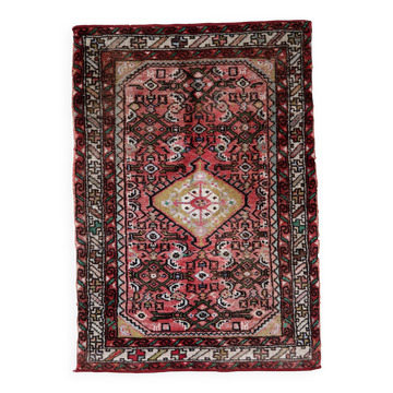 Tapis Hamadan fait main en laine, années 1970