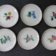 6 NBD Limoges dessert plates illuminated by hand