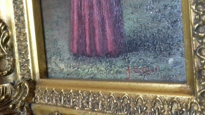 Diptyque couple of old English golfers