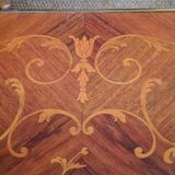 Louis XV style game table in marquetry