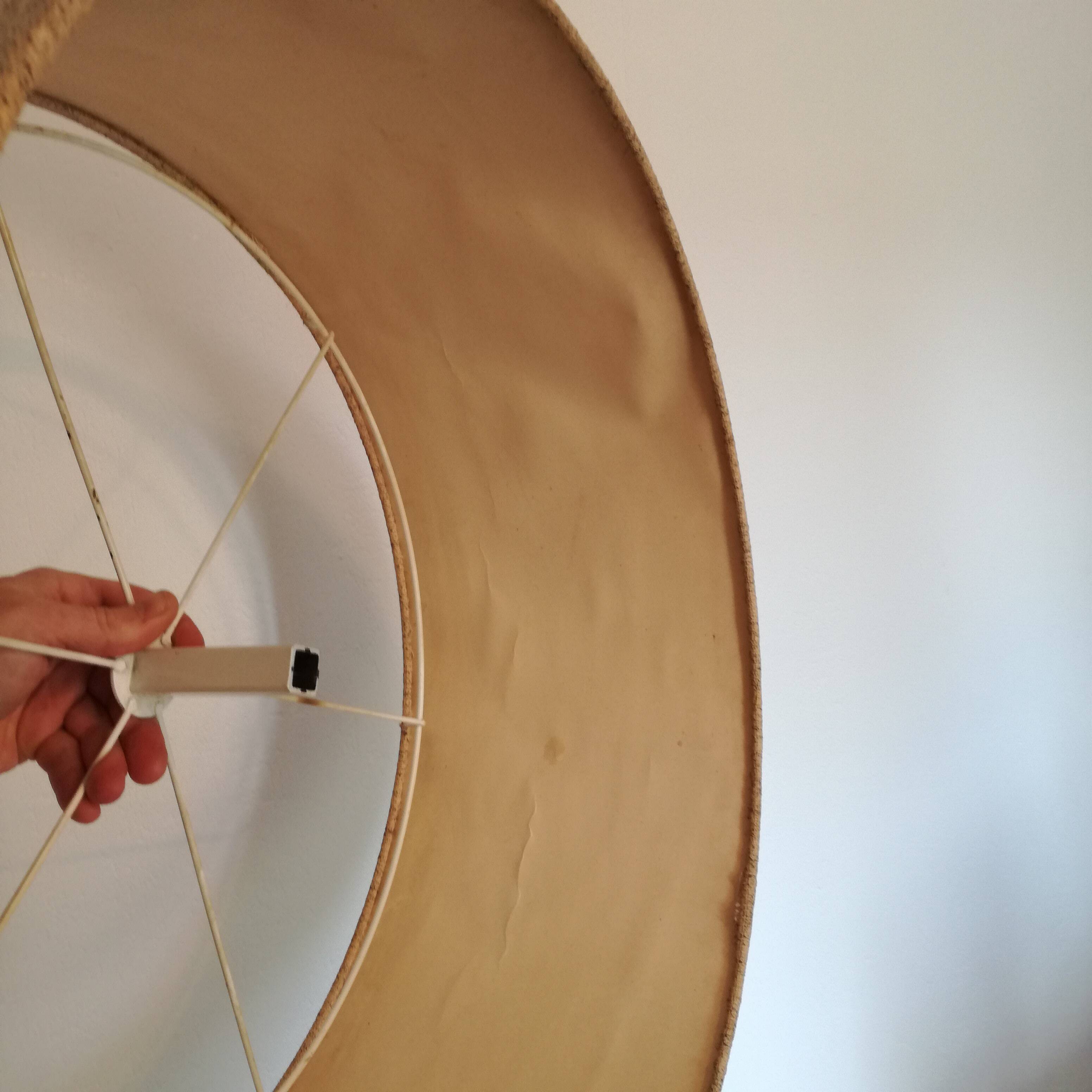 Adjustable floor lamp in walnut and metal 1960