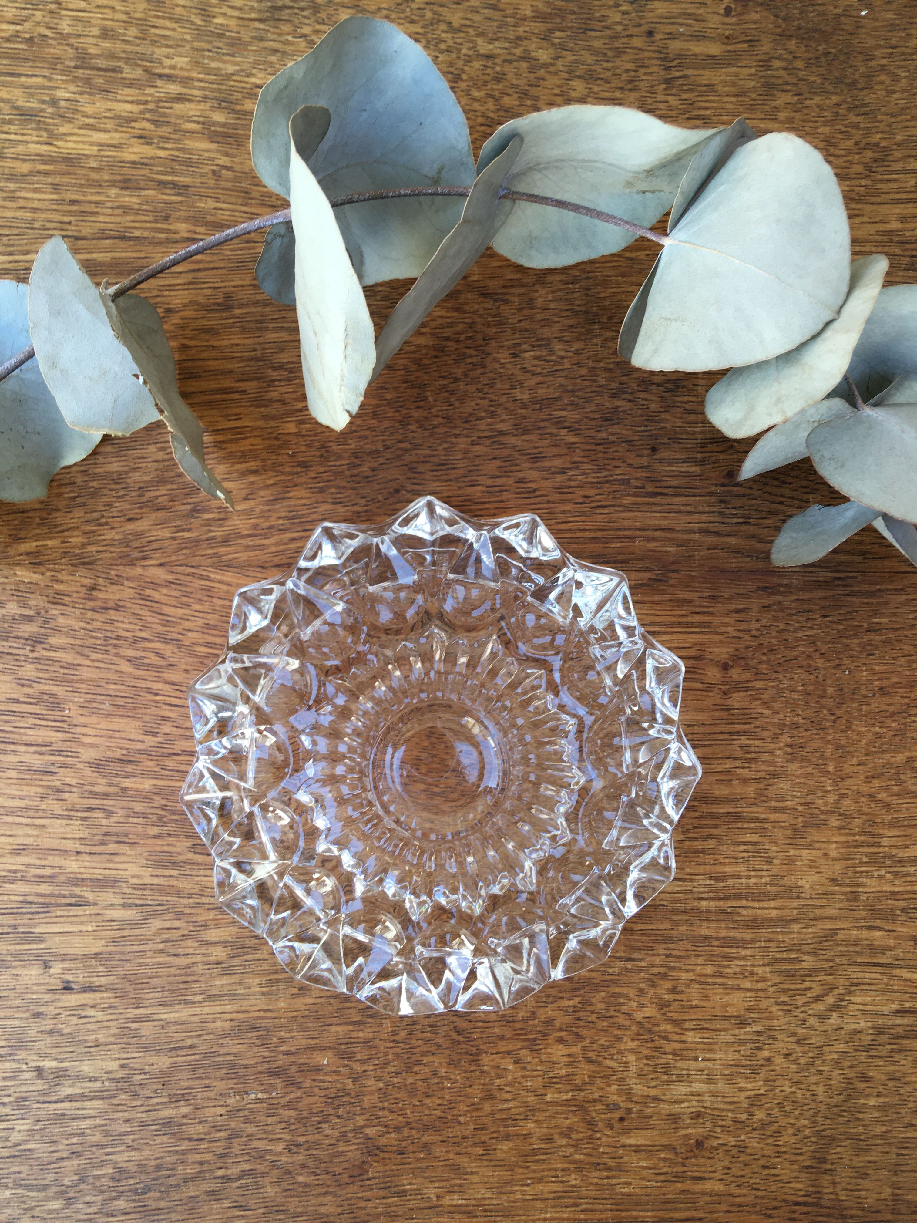Molded glass ashtray